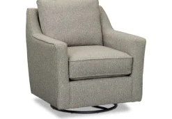 Havertys Keaton Swivel Glider Curly Q Sky Best