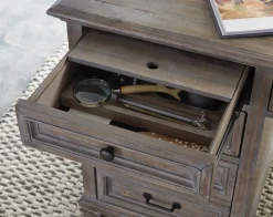 Havertys Kendall Executive Desk Dovetail Grey Clearance