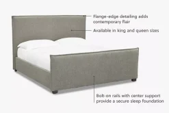 Havertys Keswick Upholstered Bed Sale