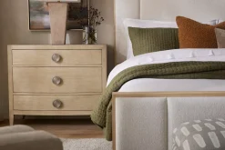 Havertys Lane Park Drawer Nightstand Light Brown New