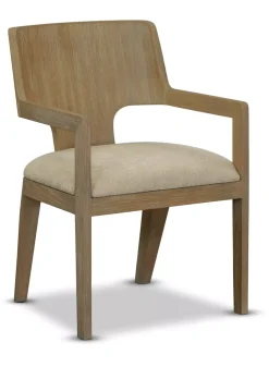 Havertys Langford Armchair Washed Oak Outlet