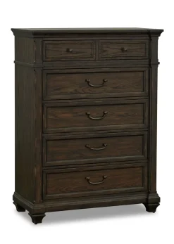Havertys Laurel Canyon Chest Saddle Brown