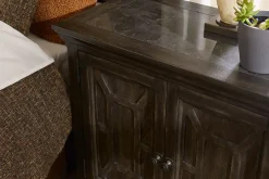 Havertys Laurel Canyon Door Nightstand Saddle Brown Clearance