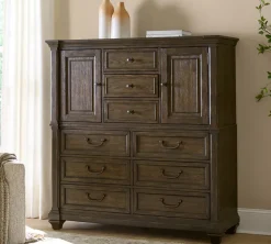 Havertys Laurel Canyon Master Chest Saddle Brown Hot