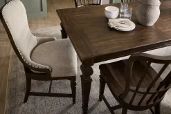 Havertys Laurel Canyon Upholstered Dining Chair Saddle Brown New