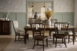 Havertys Laurel Canyon Windsor Chair Saddle Brown