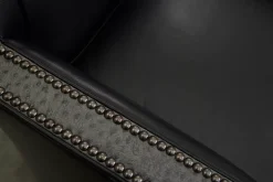 Havertys Lawson Leather Accent Chair New Era Noir Sale