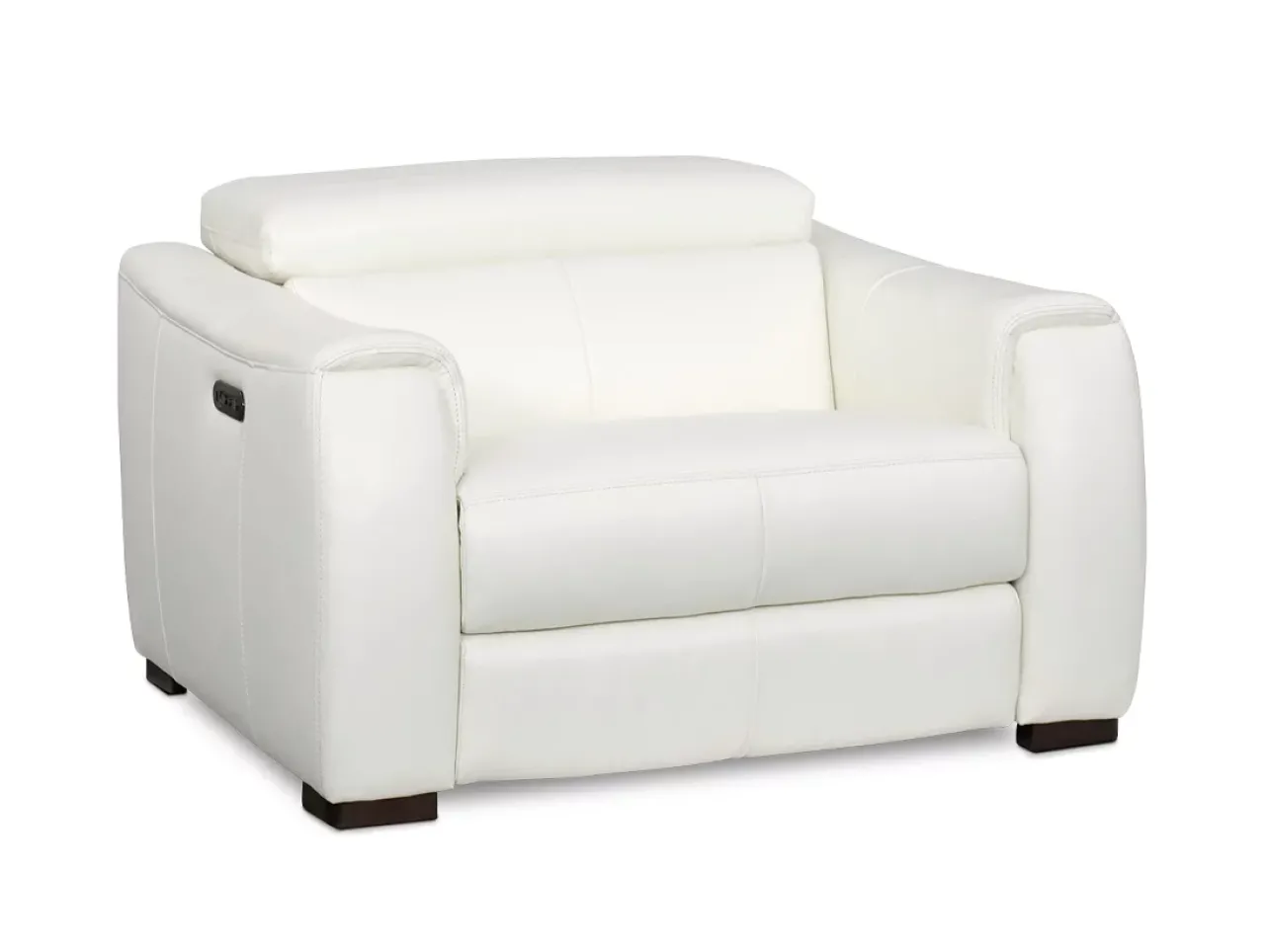 Havertys Leo Recliner Optical White Discount