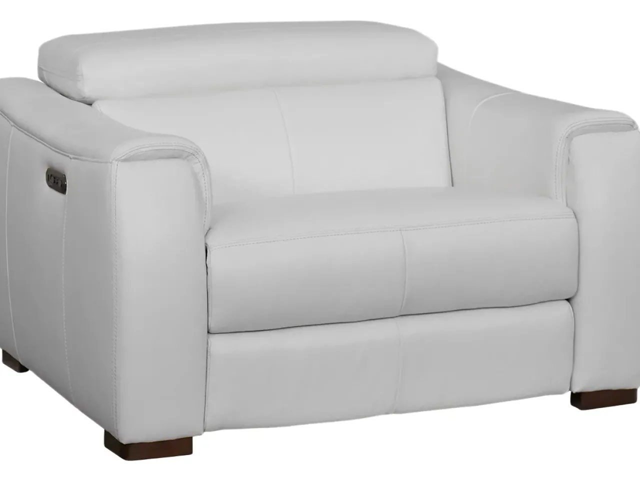 Havertys Leo Recliner Optical White Discount