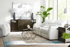 Havertys Leo Recliner Optical White Discount