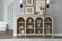 Havertys Livingston Breakfront Accent Cabinet