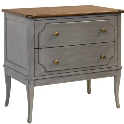 Havertys Lucille Accent Chest Delft Blue New