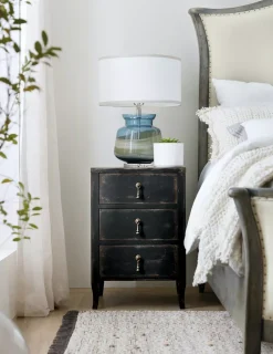 Havertys Lucy Accent Chest Distressed Black Outlet