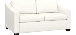 Havertys Luna Leather Sleeper Hot