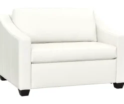 Havertys Luna Leather Sleeper Hot
