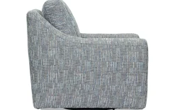 Havertys Lyra Swivel Chair Party Plaid Atlantic Hot