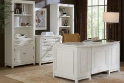 Havertys Mabry Bookcase Wall with Lift Top File Cabinet Best