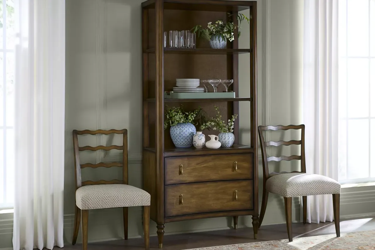 Havertys Madeline Etagere Chestnut Online