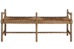 Havertys Magnolia Bench Weathered Oak Discount