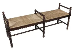 Havertys Magnolia Bench Weathered Oak Discount