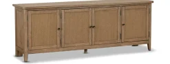 Havertys Malta Entertainment Console Brown Discount