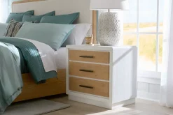 Havertys Marco Drawer Nightstand Washed Oak New