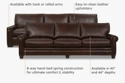 Havertys Mason Grande Sofa - 3 Seat Outlet