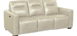 Havertys Melbourne Dual Power Sofa Grey
