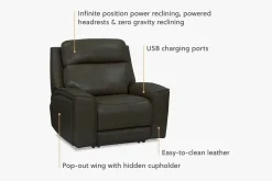 Havertys Micah Power Recliner Hot