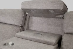 Havertys Micah Power Sofa with Drop Table