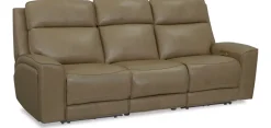 Havertys Micah Power Sofa with Drop Table Springfield Sand Best