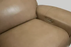Havertys Micah Power Sofa with Drop Table Springfield Sand Best