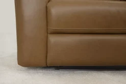 Havertys Milton Power Loveseat Saddle New