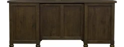 Havertys Montgomery Executive Desk Dark Brown Clearance