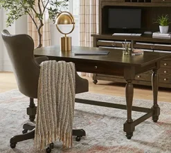 Havertys Montgomery Writing Desk Dark Brown Online