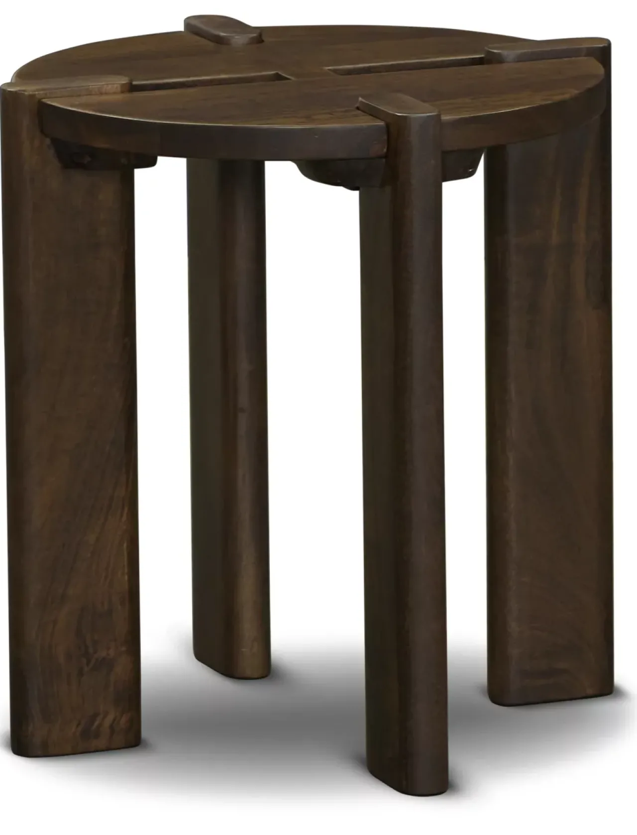 Havertys Morris Accent Table Dark Umber Clearance