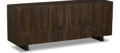 Havertys Morris Entertainment Console Dark Umber Hot