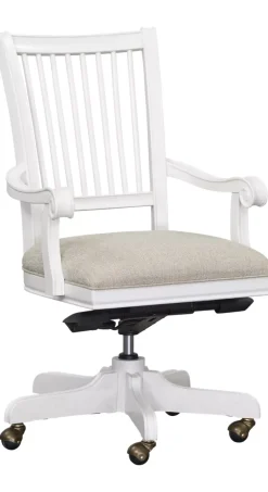 Havertys Nantucket Office Chair White Sale