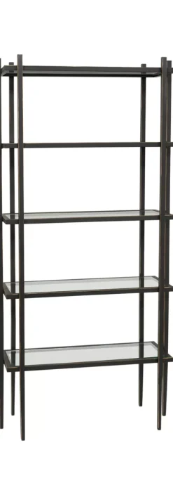 Havertys Olivia Etagere Bronze