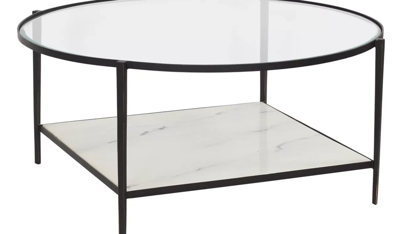 Havertys Olivia Round Coffee Table Bronze Hot