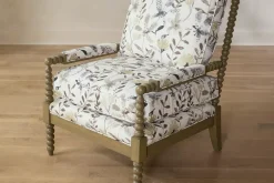 Havertys Ophelia Wooden Accent Chair Outlet