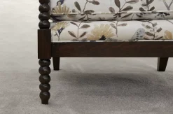 Havertys Ophelia Wooden Accent Chair Outlet