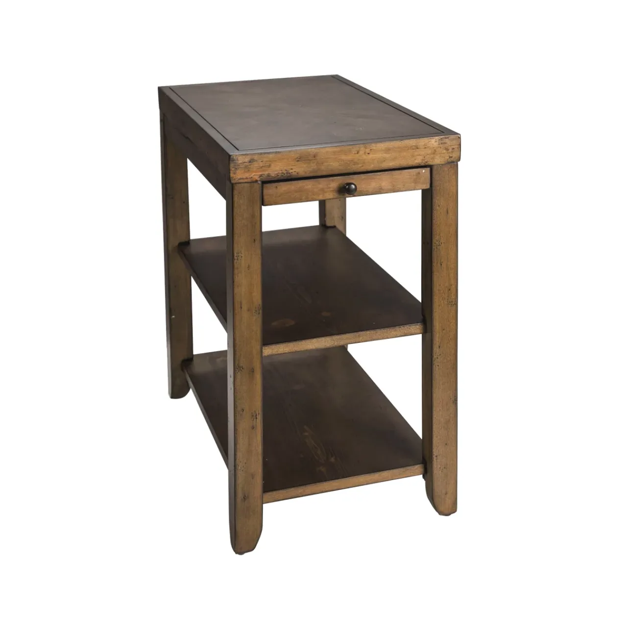 Havertys Patton Chairside Table Nutmeg Outlet