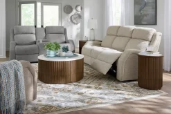 Havertys Pearl Power Loveseat with Console Online