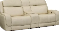 Havertys Polaris Power Loveseat with Console Discount