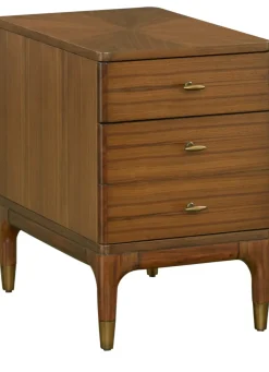 Havertys Porter Chairside Table Brown Clearance