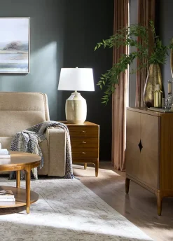 Havertys Porter Chairside Table Brown Clearance
