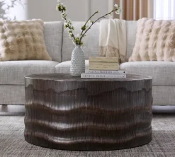 Havertys Prado Coffee Table Aged Copper Sale