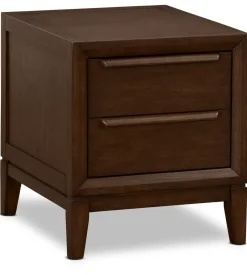Havertys Quentin End Table Classic Walnut Clearance