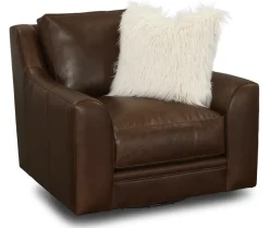 Havertys Rachel Swivel Chair Arsenal Cashew New